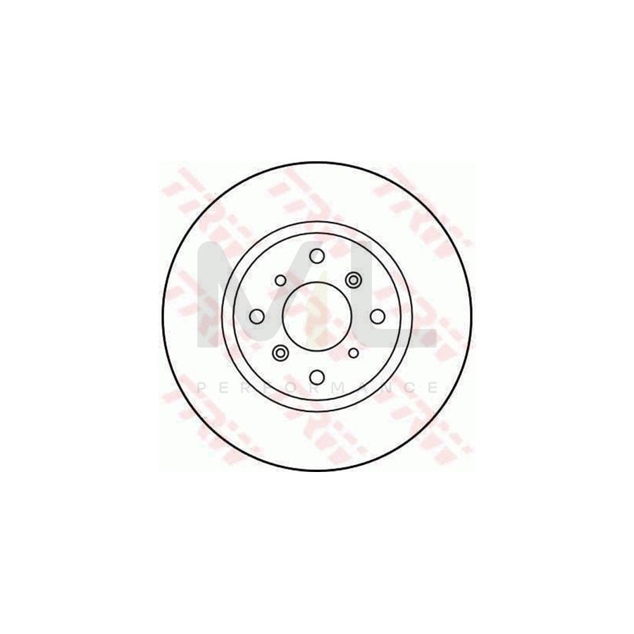 TRW DF3113 Brake Disc for HONDA Prelude IV (BB) Vented | ML Performance Car Parts