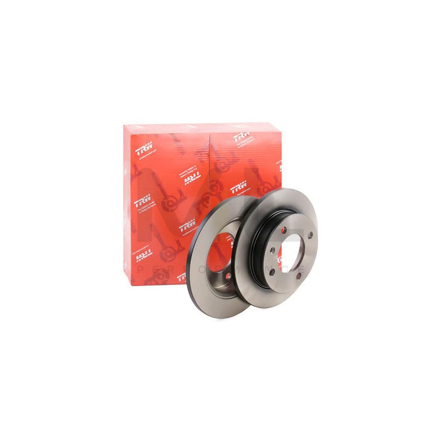 TRW DF1630 Brake Disc for FORD FIESTA Solid, Painted, with bolts/screws | ML Performance Car Parts
