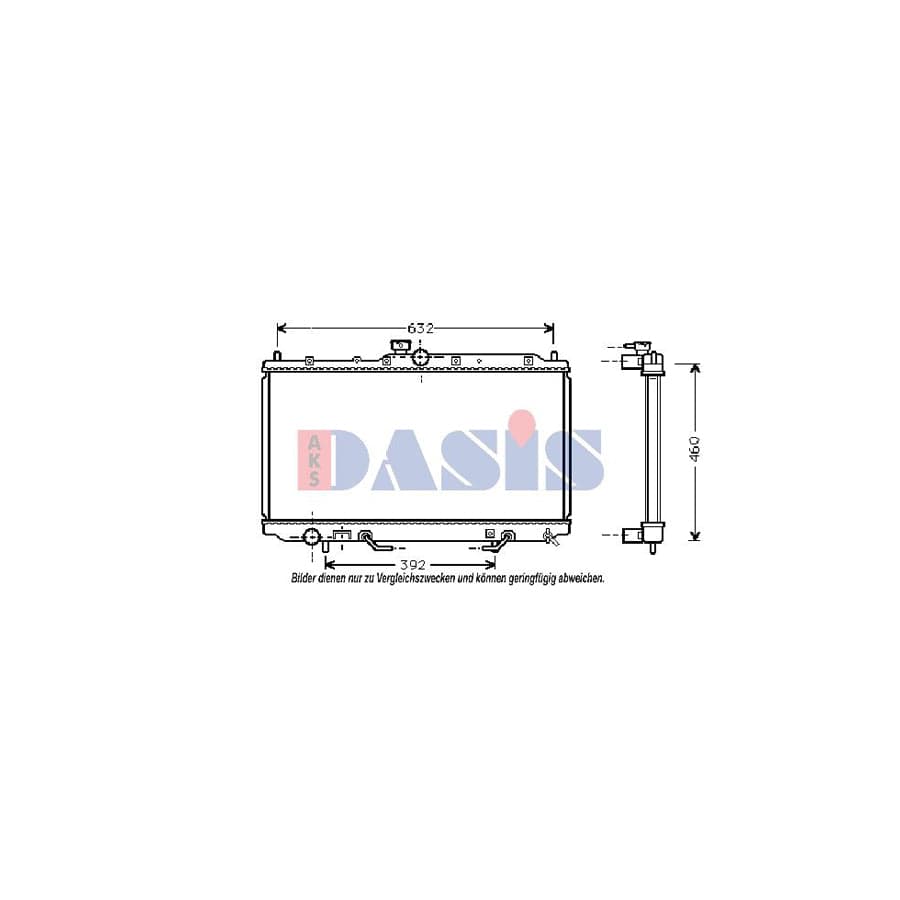 AKS Dasis 140056N Engine Radiator