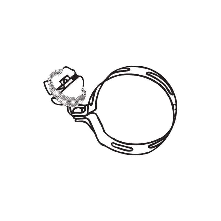 Bosal 254-909 Holder, Exhaust System for BMW 3 Saloon (E30)