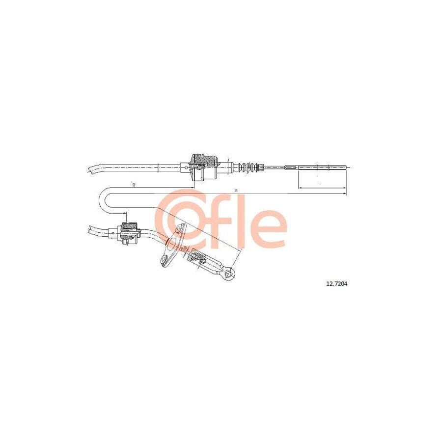 Cofle 92.12.7204 Clutch Cable