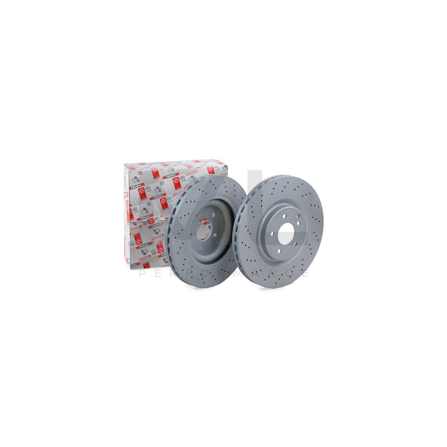 FERODO PREMIER DDF1650C-1 Brake Disc Perforated / Vented, Coated, without bolts/screws | ML Performance Car Parts