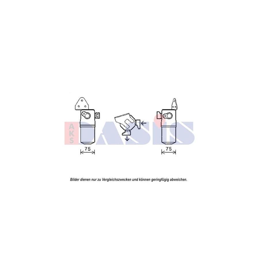 AKS Dasis 800611N Dryer, Air Conditioning for Audi A8 D3 (4E2, 4E8)