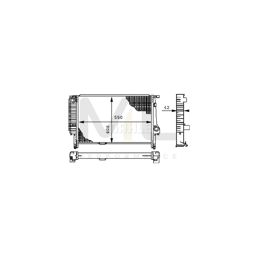 MAHLE ORIGINAL CR 277 000S Engine radiator for BMW 3 Series Brazed cooling fins | ML Performance Car Parts