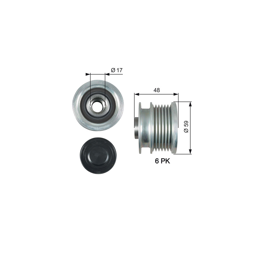 Gates OAP7178 Alternator Freewheel Clutch