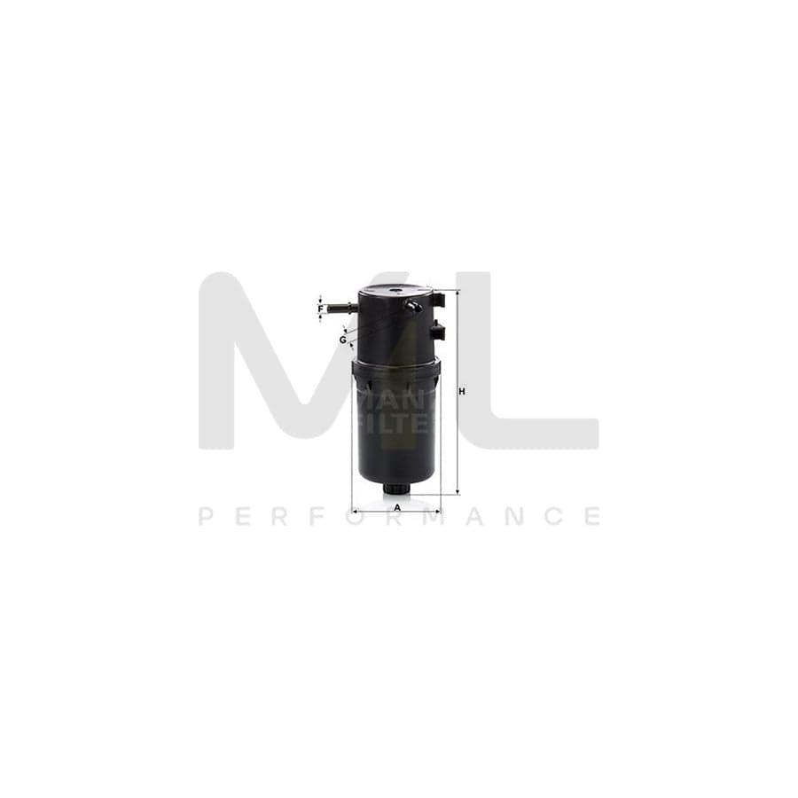 MANN-FILTER WK 9016 Fuel filter for VW AMAROK In-Line Filter