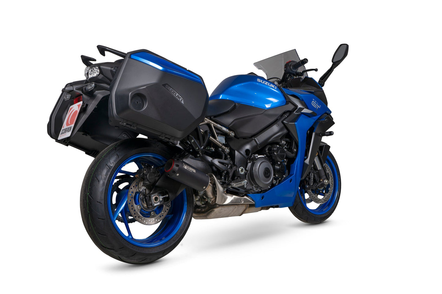 Scorpion PSI127BCER Suzuki GSX-S 1000 GT Red Power Slip-On - Black Ceramic Coated Sleeve | ML Performance US US