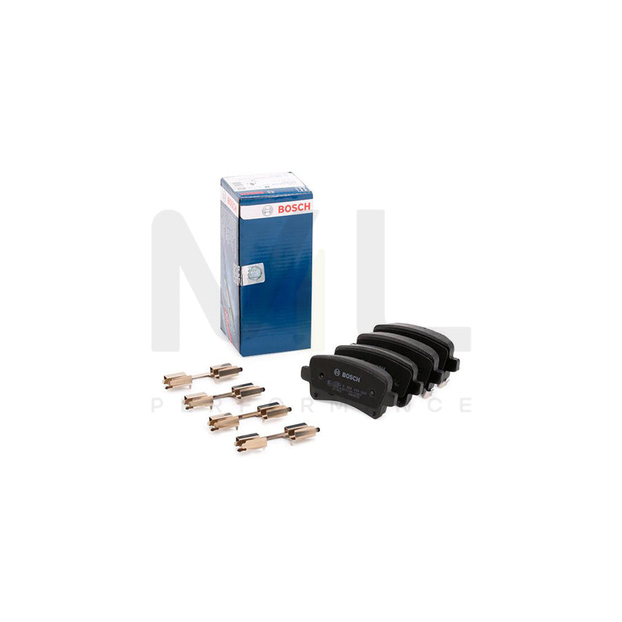 Bosch 0986494668 Brake Pad Set With Acoustic Wear Warning, With Anti-Squeak Plate, With Mounting Manual BP1663 | ML Performance Car Parts