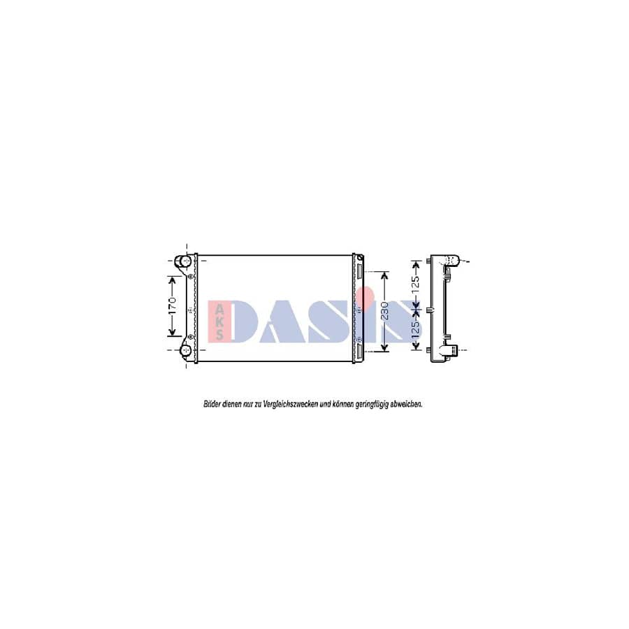 AKS Dasis 080078N Engine Radiator