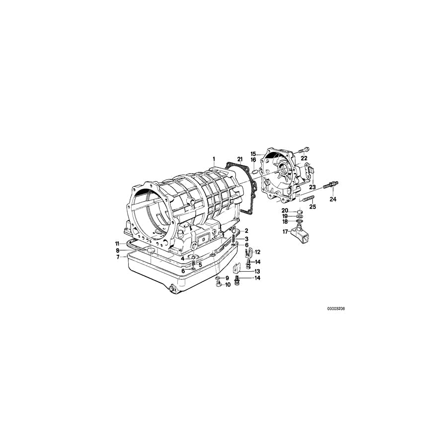 Genuine BMW 24111218036 E34 E32 Oil Pan (Inc. 530i, 525i & 520i) | ML Performance US Car Parts