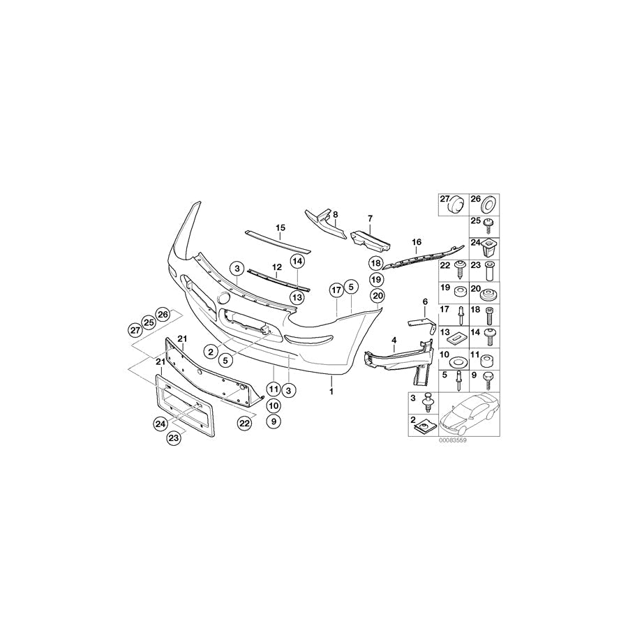 Genuine BMW 51117035536 E52 Right Bracket (Inc. ALPINA V8 & Z8) | ML Performance US Car Parts