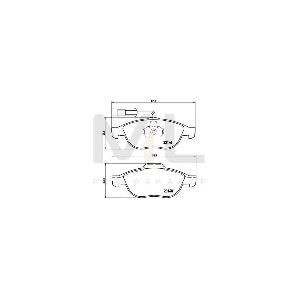 Brembo P 23 075 Brake Pad Set | ML Performance Car Parts