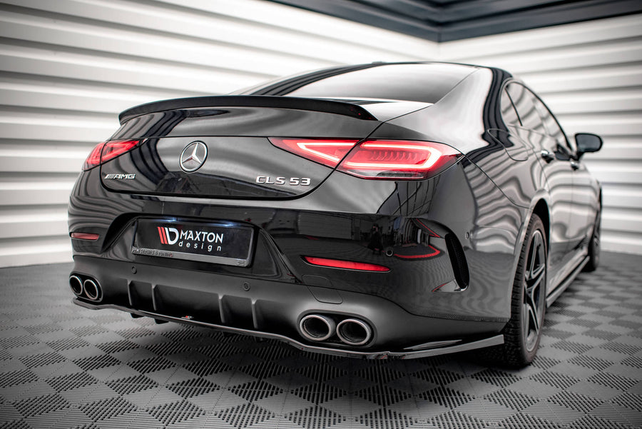 Maxton Design Mercedes Benz CLS 53 AMG C257 Central Rear Splitter (with vertical bars)