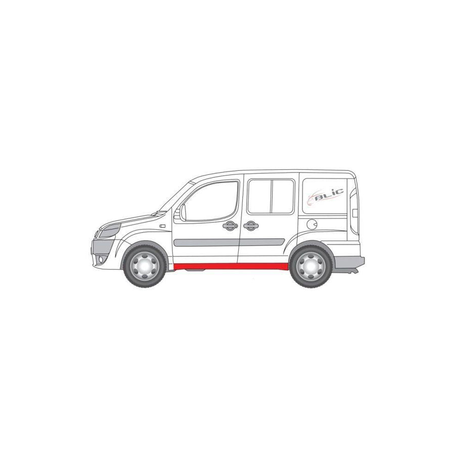 Blic 6505-06-2042015P Rocker Panel For Fiat Doblo