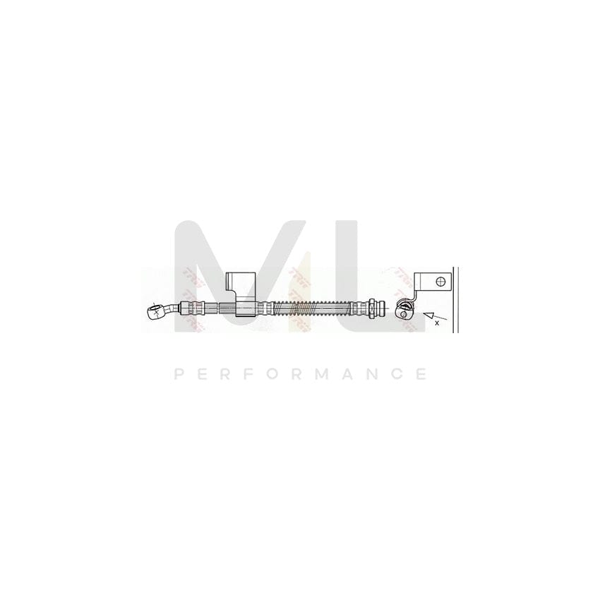 TRW PHD531 Brake Hose for HYUNDAI Matrix (FC) 525mm, M10x1 | ML Performance Car Parts