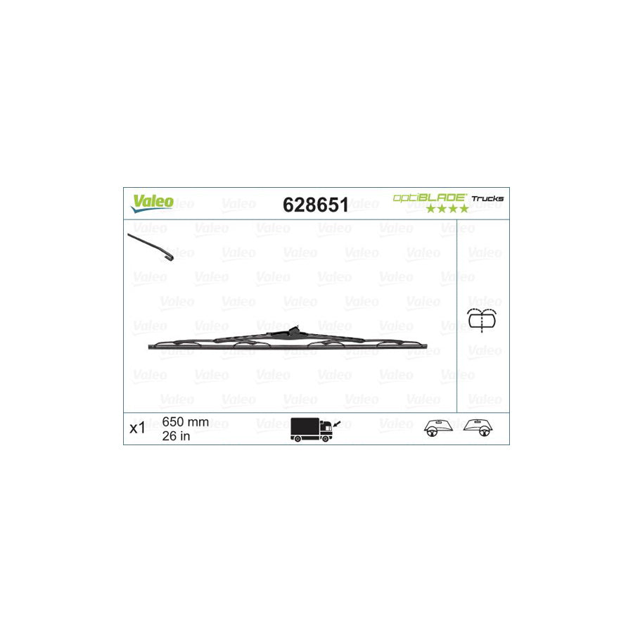 Valeo 628651 Optiblade Trucks Wiper Blade | ML Performance US Car Parts