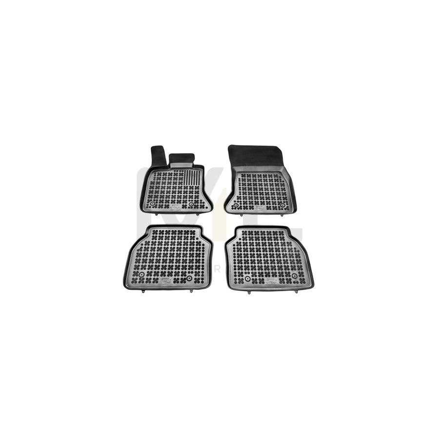 REZAW PLAST Tailored 200714 Floor mat set Elastomer, Front and Rear, Quantity: 4, Black