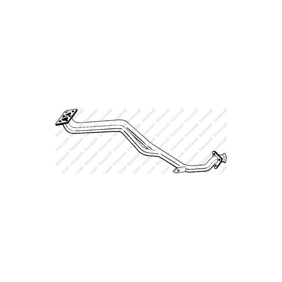 Bosal 786-891 Exhaust Pipe for Audi 80 B2 (81, 85)