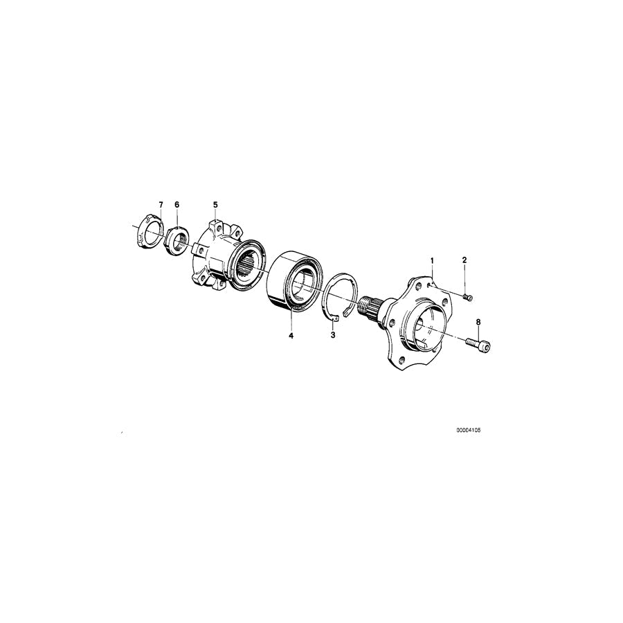Genuine BMW 33411132486 E28 Drive Flange W.Impulse Sending Wheel (Inc. 525e, 524td & 528i) | ML Performance US Car Parts