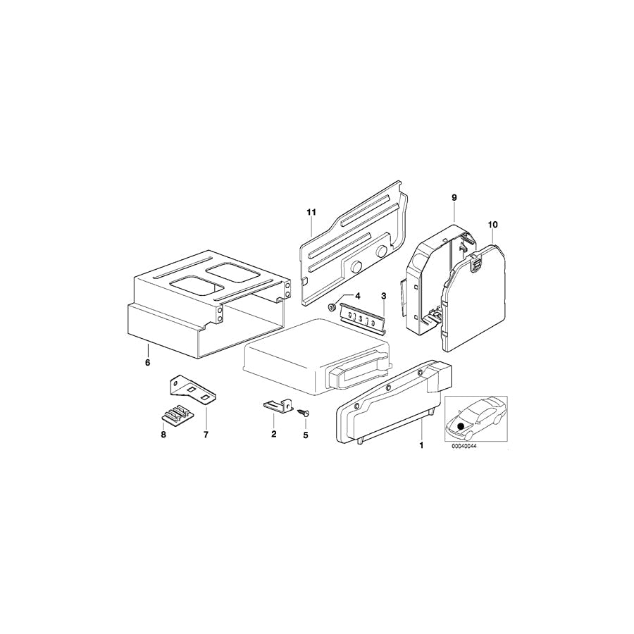 Genuine BMW 12901730565 E36 Cover Electronic-Box (Inc. 320i, 316g & 318is) | ML Performance US Car Parts