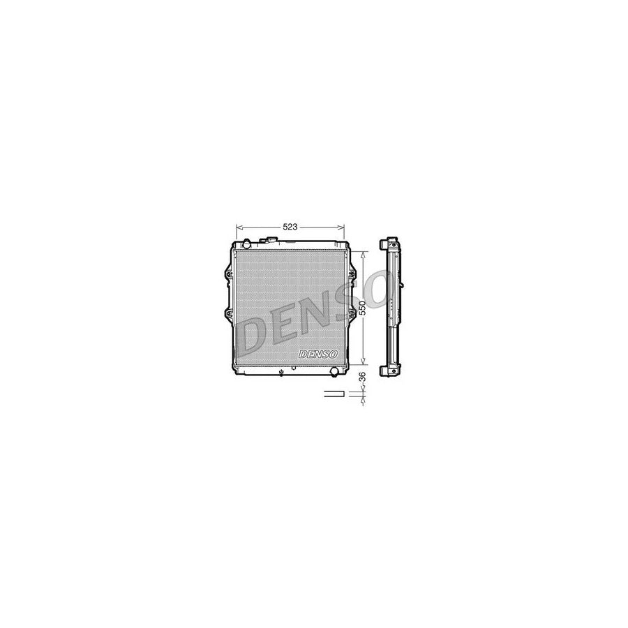 DENSO DRM50037 Engine Radiator for Toyota Hilux VI Pickup