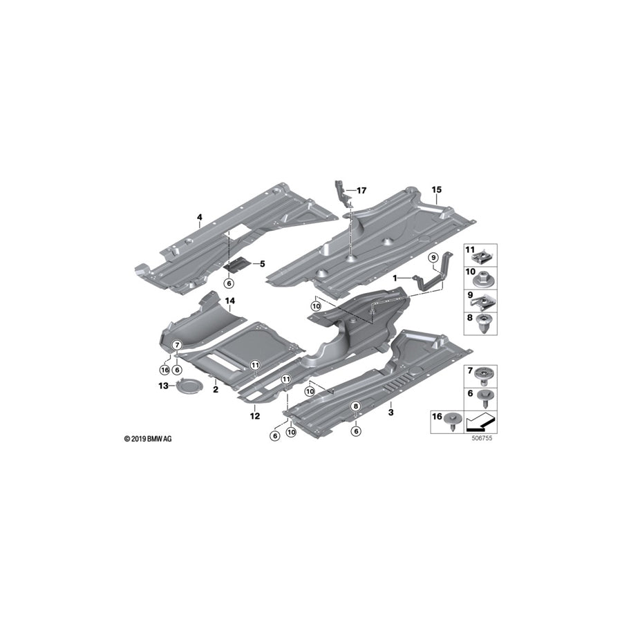 Genuine BMW 51757430346 F15 Heat Protection (Inc. & X5 40eX) | ML Performance US Car Parts