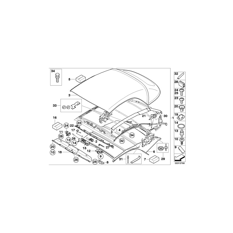 Genuine BMW 67617174798 E88 F12 Drive, Locking Mechanism VORN (Inc. 640iX, 118d & 120i) | ML Performance US