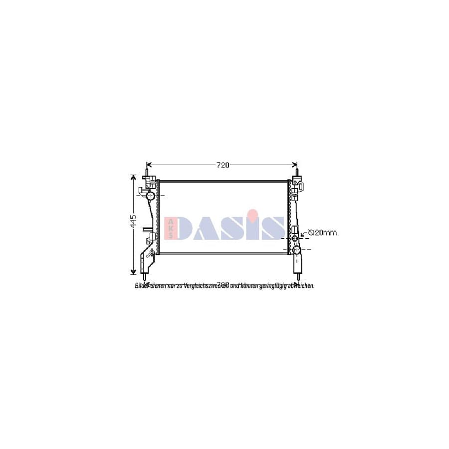 AKS Dasis 080101N Engine Radiator