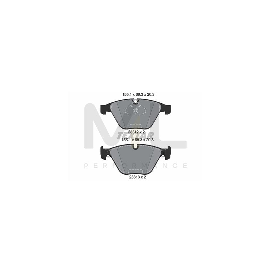 TEXTAR 2331282 Brake pad set epad, prepared for wear indicator | ML Performance Car Parts