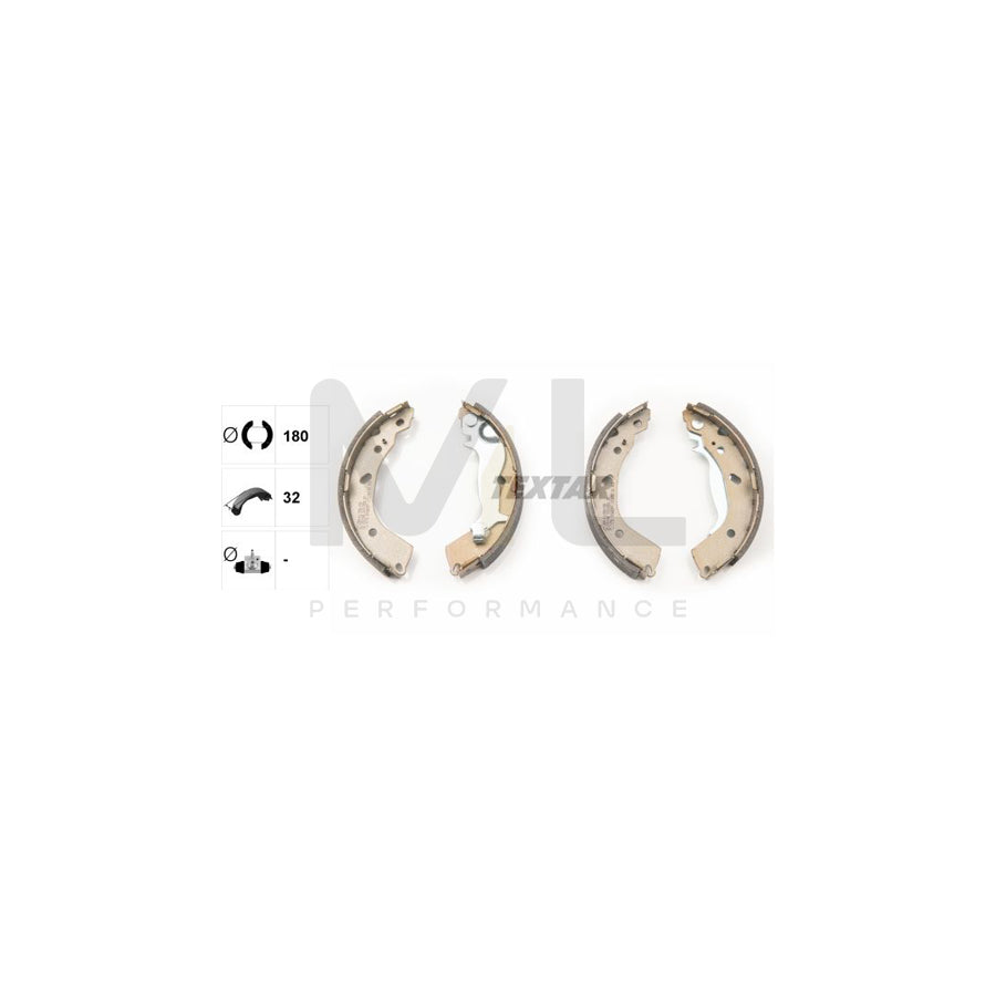 TEXTAR 91074500 Brake Shoe Set for HYUNDAI Getz (TB) with handbrake lever | ML Performance Car Parts