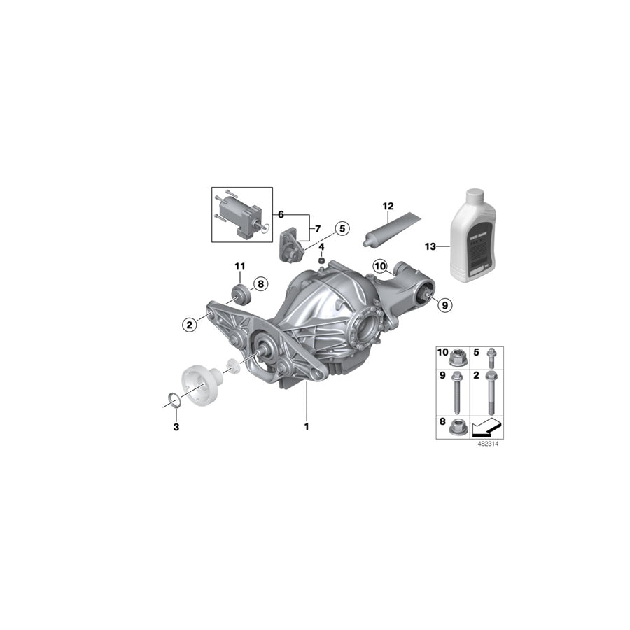Genuine BMW 33117847684 F12 F06 F13 Additional Weight (Inc. M5 & M6) | ML Performance US