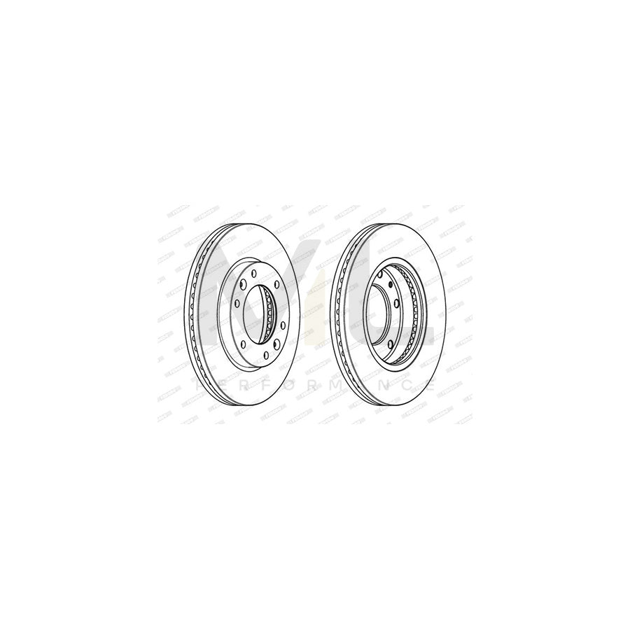 FERODO PREMIER DDF2111C Brake Disc for HYUNDAI H-1 Box Vented, Coated, without accessories | ML Performance Car Parts