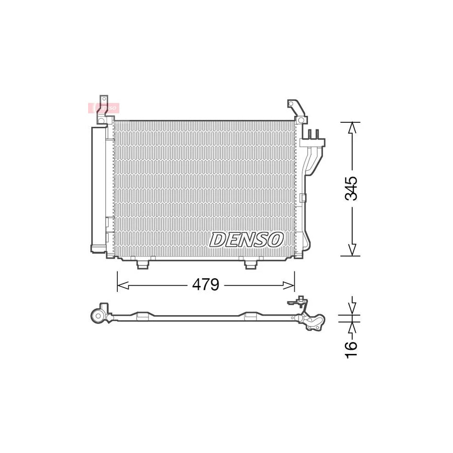 DENSO DCN41002 Air Conditioning Condenser for Hyundai I10 I (Pa)