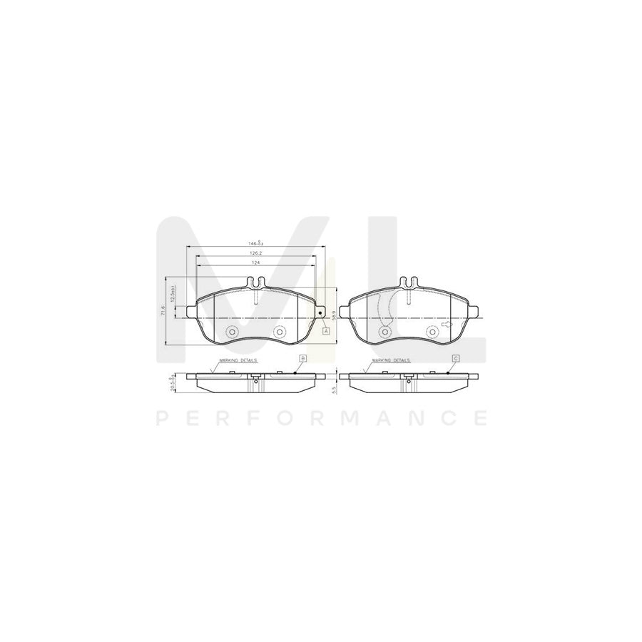 Bosch 0986Tb3048 Brake Pad Set Excl. Wear Warning Contact, With Bolts, With Accessories | ML Performance Car Parts