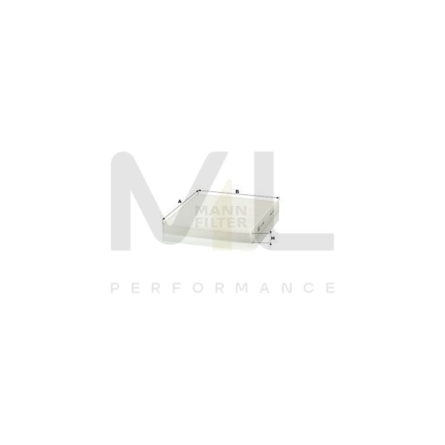 MANN-FILTER CU 23 009 Pollen filter for ALFA ROMEO GIULIETTA Particulate Filter