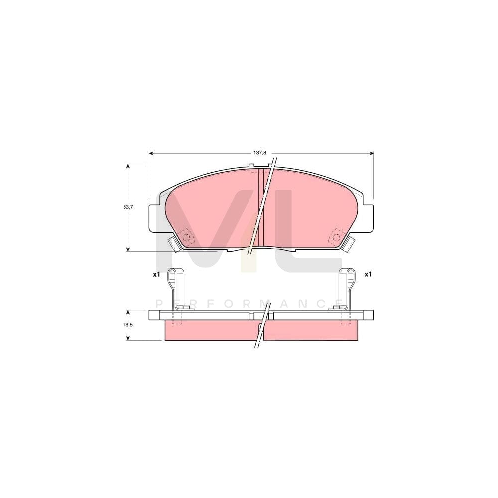 TRW Gdb1180 Brake Pad Set | ML Performance Car Parts