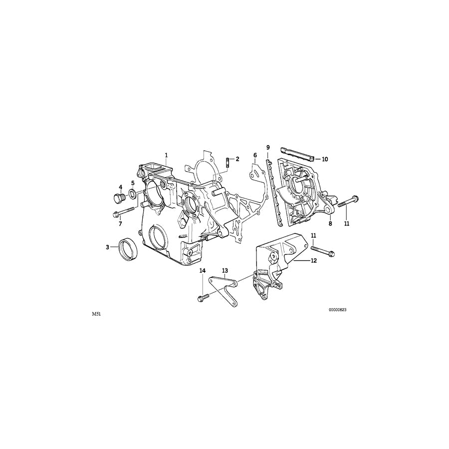 Genuine BMW 13512245864 E36 E34 Supporting Bracket D=68MM/50MM (Inc. 525tds, 525td & 325td) | ML Performance US Car Parts