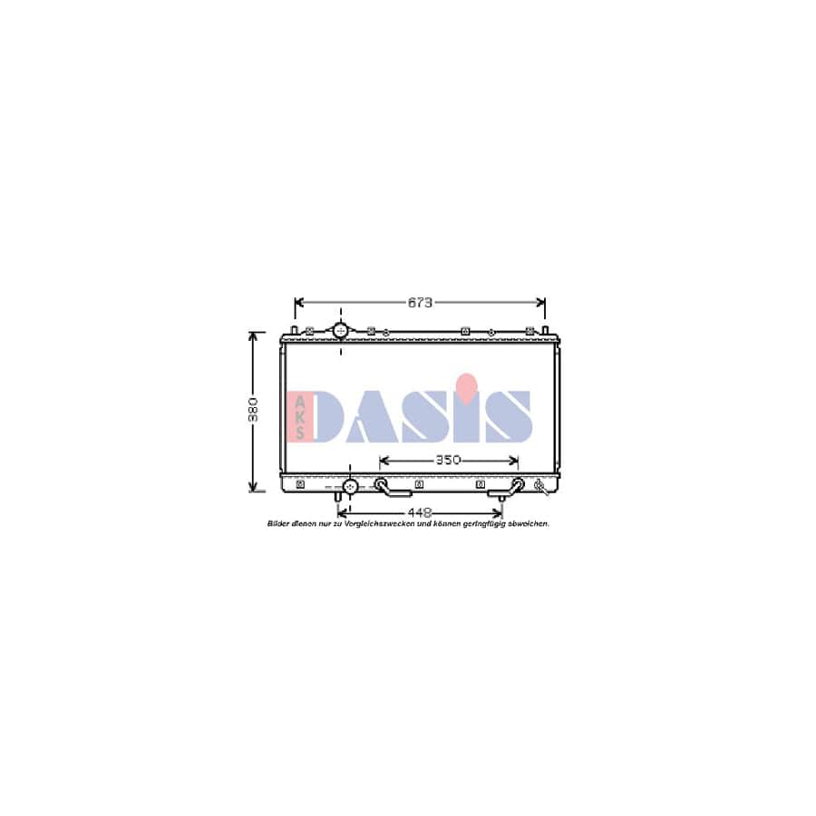 AKS Dasis 140087N Engine Radiator