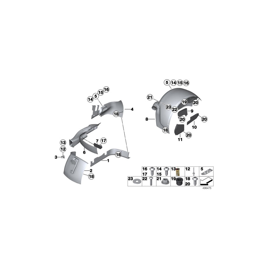 Genuine BMW 51778420386 Covering Right FOR DAMPER (Inc. M6 GT3) | ML Performance US