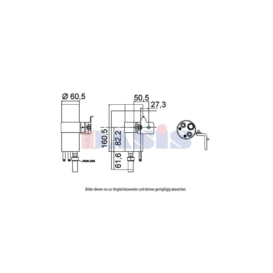 AKS Dasis 800645N Dryer, Air Conditioning for Ford Fiesta