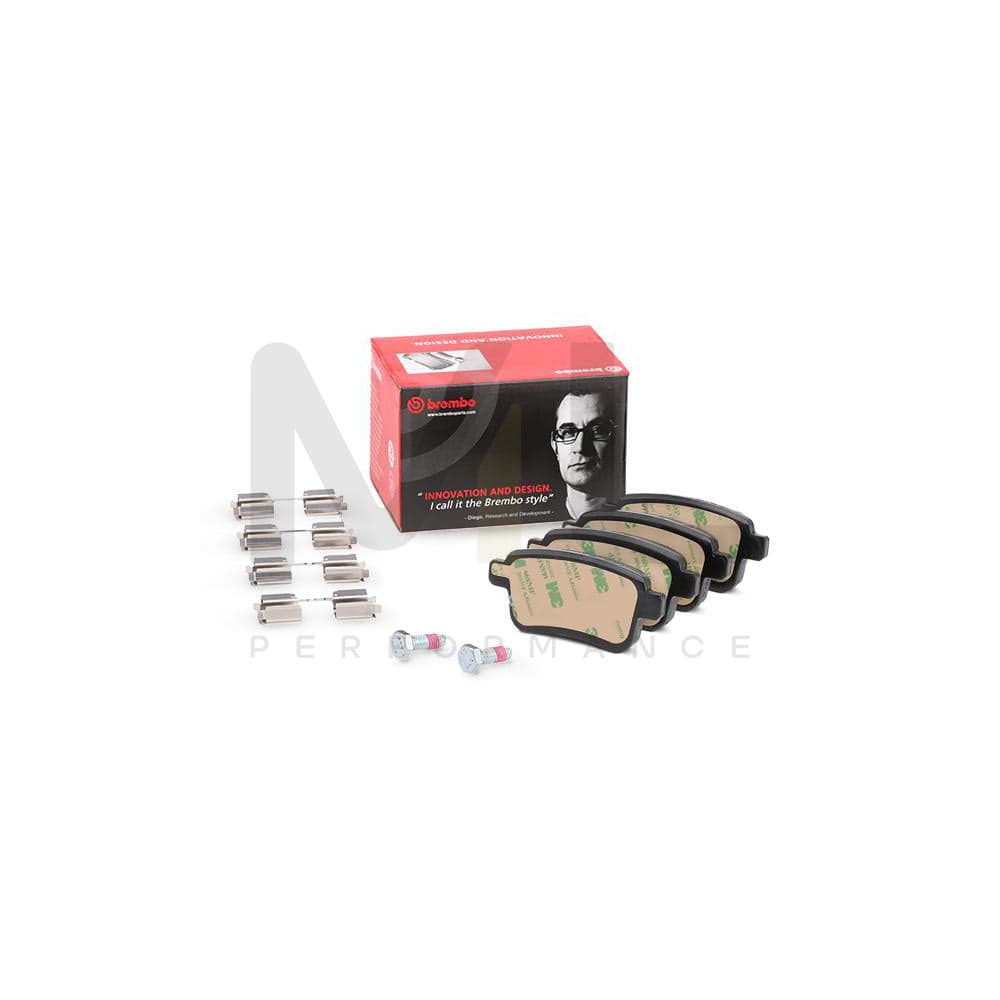 Brembo P 68 043 Brake Pad Set For Renault Kangoo Excl. Wear Warning Contact, With Brake Caliper Screws | ML Performance Car Parts