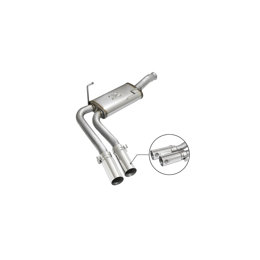 aFe 49-44070-P Cat-Back Exhaust System GM Silverado/Sierra 1500 09-18 / Silverado LD/Sierra Limited 2019 V6-4.3/V8-4.8/5.3L | ML Performance US Car Parts