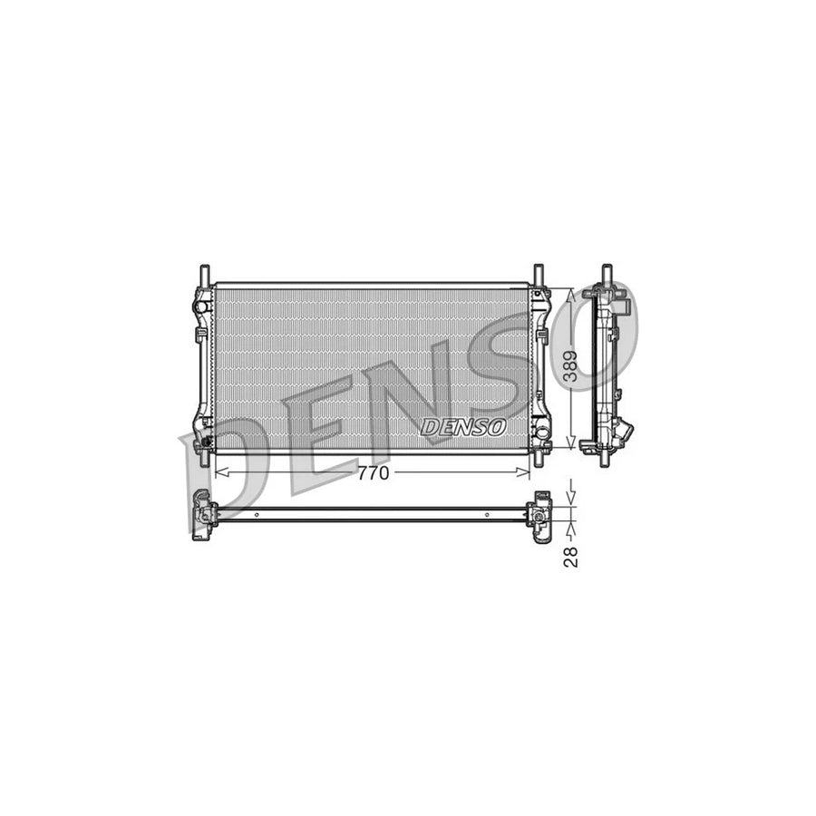 DENSO DRM10104 Engine Radiator for Ford Transit