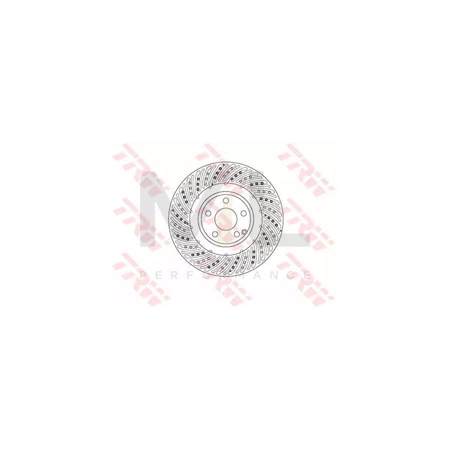 TRW DF6674S Brake Disc suitable for MERCEDES-BENZ SLK (R172) Perforated / Vented, Painted | ML Performance Car Parts