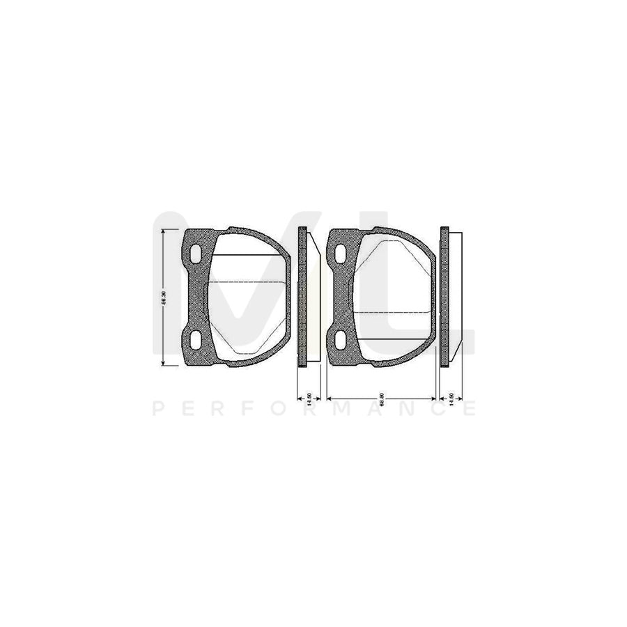 Bosch 0986Tb2280 Brake Pad Set For Land Rover Defender Excl. Wear Warning Contact | ML Performance Car Parts