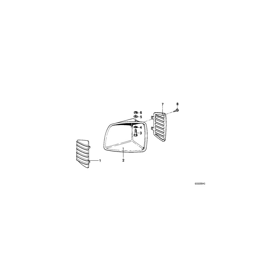 Genuine BMW 46631239143 100 65 Air Inlet Left Prime Coated (Inc. R45T, /7 & R 65 RT) | ML Performance US Car Parts