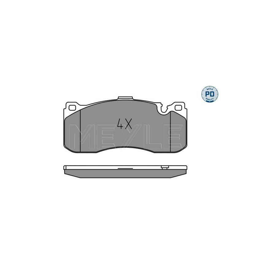 Meyle 025 243 1617/Pd Brake Pad Set