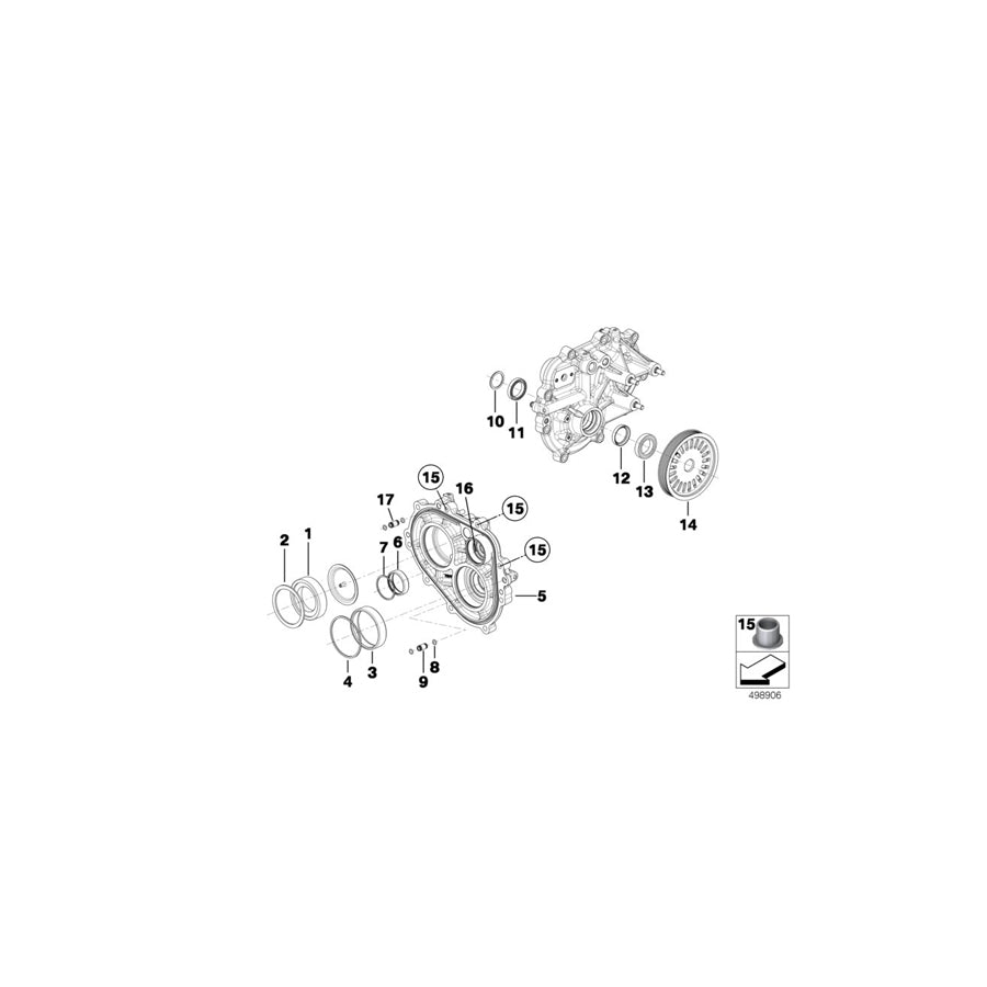 Genuine BMW 23008419619 BMW Lock Ring RH SIDE COVER (Inc. & M6 GT3) | ML Performance US Car Parts
