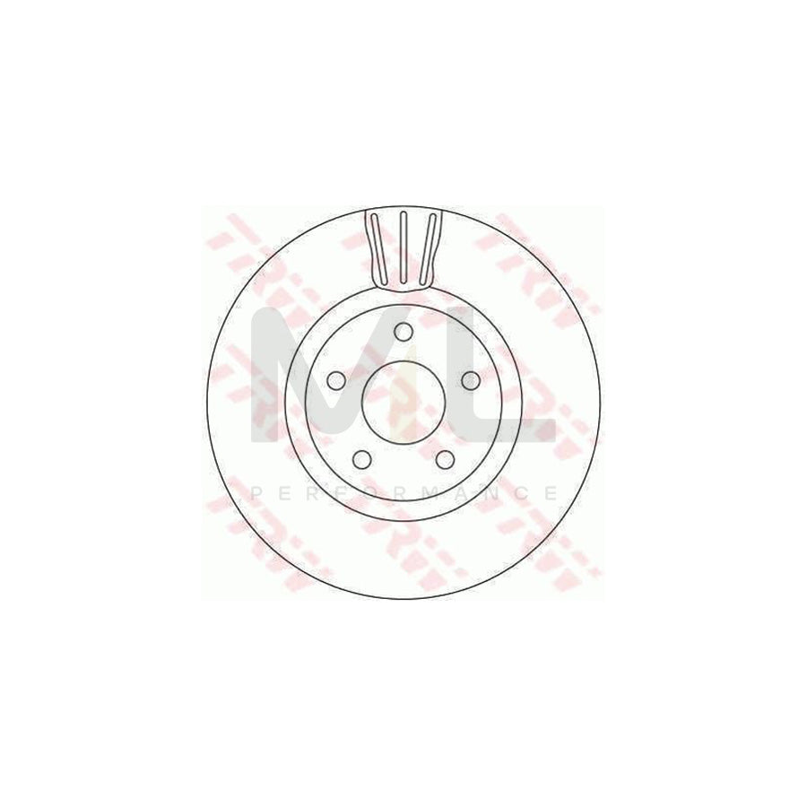 TRW DF4313 Brake Disc Vented | ML Performance Car Parts