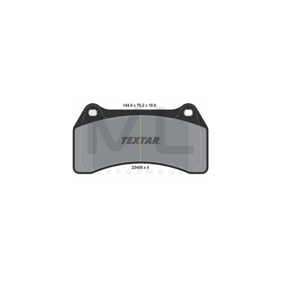 TEXTAR 2348901 Brake pad set not prepared for wear indicator | ML Performance Car Parts